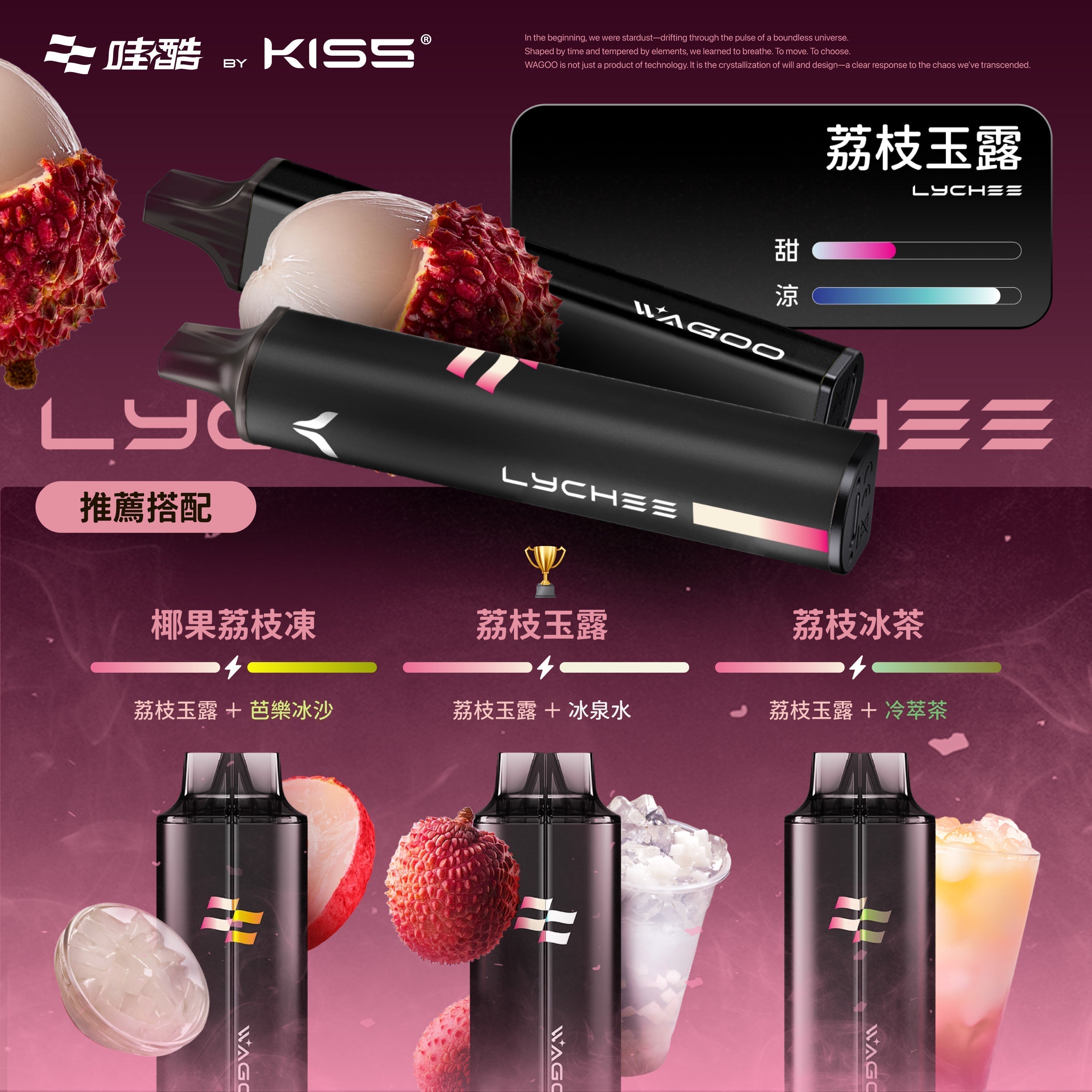 KISS 哇酷 6500口【雙芯組合 口味自由混搭更好玩】